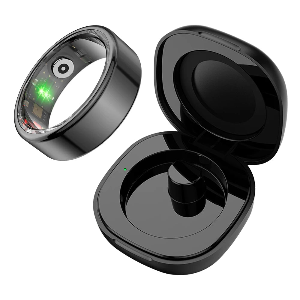 COLMI-R02 Smart Ring with Charging Case for Men Women, Battery Life, 39 Days, Health Monitor, 5ATM Waterproof, Multi-sport Mode