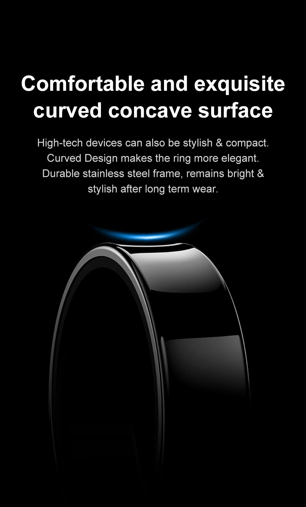 2024 COLMI R09 Smart Ring Men Women with Charging Case, Health and Sleep Monitor, Skin Temperature Monitor, 60 days battery life